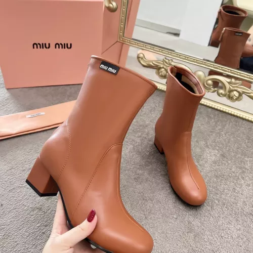 Cheap MIU MIU Boots For Women #1374298 Replica Wholesale [$100.00 USD] [ITEM#1374298] on Replica MIU MIU Boots
