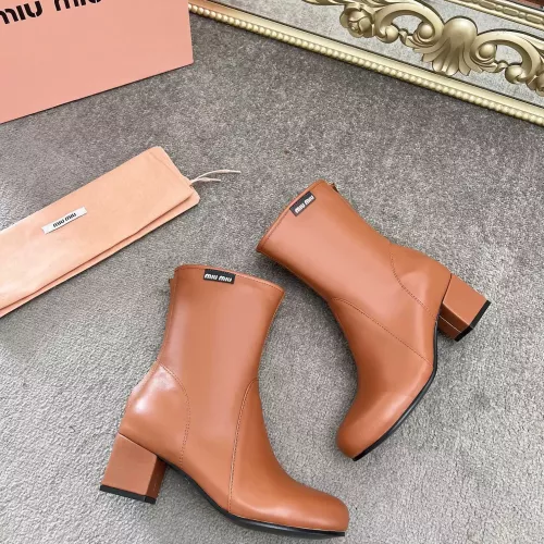 Cheap MIU MIU Boots For Women #1374298 Replica Wholesale [$100.00 USD] [ITEM#1374298] on Replica MIU MIU Boots