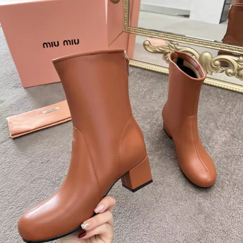 Cheap MIU MIU Boots For Women #1374298 Replica Wholesale [$100.00 USD] [ITEM#1374298] on Replica MIU MIU Boots