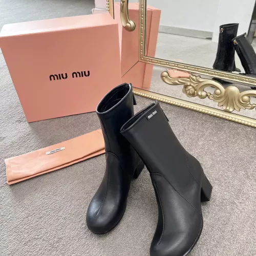 Cheap MIU MIU Boots For Women #1374299 Replica Wholesale [$100.00 USD] [ITEM#1374299] on Replica MIU MIU Boots
