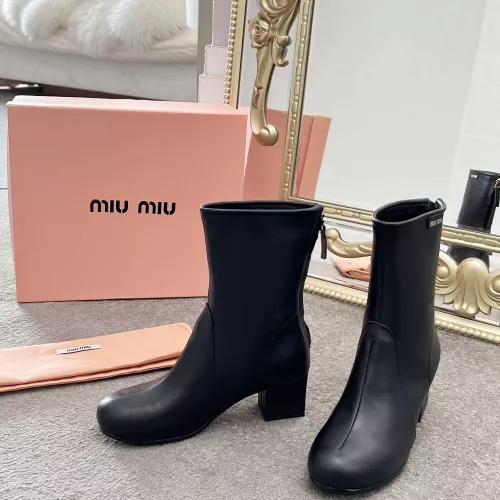 Cheap MIU MIU Boots For Women #1374299 Replica Wholesale [$100.00 USD] [ITEM#1374299] on Replica MIU MIU Boots