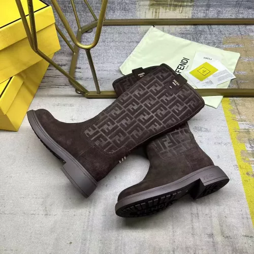Cheap Fendi Fashion Boots For Women #1374300 Replica Wholesale [$125.00 USD] [ITEM#1374300] on Replica Fendi Fashion Boots