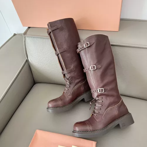 Cheap MIU MIU Boots For Women #1374338 Replica Wholesale [$162.00 USD] [ITEM#1374338] on Replica MIU MIU Boots