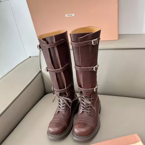 Cheap MIU MIU Boots For Women #1374338 Replica Wholesale [$162.00 USD] [ITEM#1374338] on Replica MIU MIU Boots