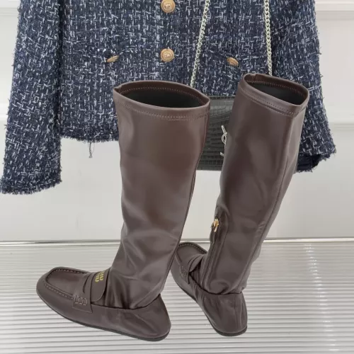 Cheap MIU MIU Boots For Women #1374339 Replica Wholesale [$122.00 USD] [ITEM#1374339] on Replica MIU MIU Boots