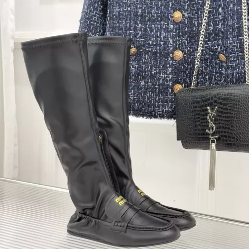 Cheap MIU MIU Boots For Women #1374342 Replica Wholesale [$122.00 USD] [ITEM#1374342] on Replica MIU MIU Boots