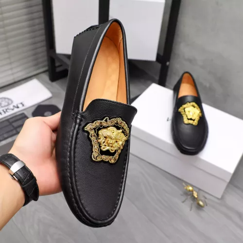 Cheap Versace Leather Shoes For Men #1374470 Replica Wholesale [$80.00 USD] [ITEM#1374470] on Replica Versace Leather Shoes