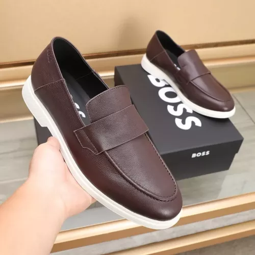Cheap Boss Leather Shoes For Men #1374476 Replica Wholesale [$96.00 USD] [ITEM#1374476] on Replica Boss Leather Shoes