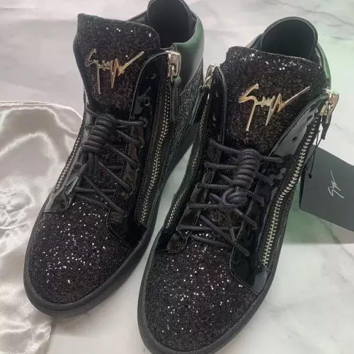 Cheap Giuseppe Zanotti High Tops Shoes For Women #1374493 Replica Wholesale [$98.00 USD] [ITEM#1374493] on Replica Giuseppe Zanotti High Tops Shoes