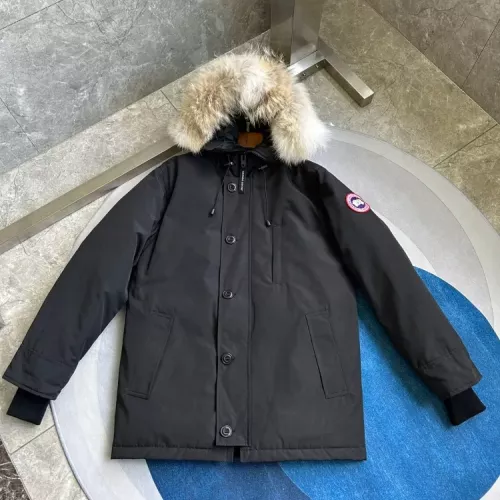 Cheap Canada Goose Down Feather Coat Long Sleeved For Men #1374543 Replica Wholesale [$205.00 USD] [ITEM#1374543] on Replica Canada Goose Down Feather Coat