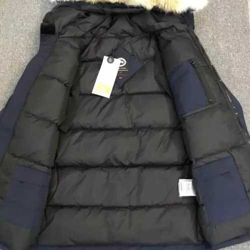 Cheap Canada Goose Down Feather Coat Long Sleeved For Men #1374545 Replica Wholesale [$205.00 USD] [ITEM#1374545] on Replica Canada Goose Down Feather Coat
