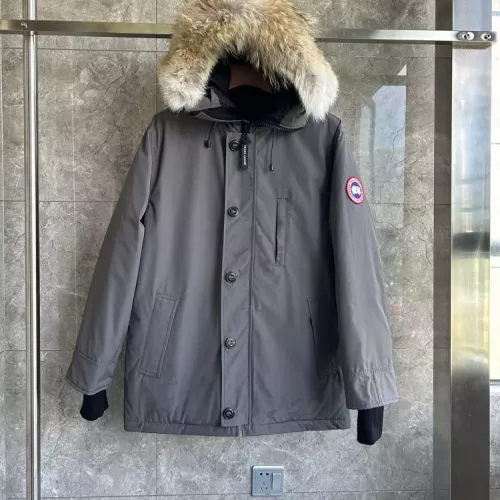 Cheap Canada Goose Down Feather Coat Long Sleeved For Men #1374547 Replica Wholesale [$205.00 USD] [ITEM#1374547] on Replica Canada Goose Down Feather Coat