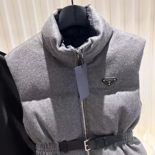 Cheap Prada Down Feather Coat Sleeveless For Women #1374571 Replica Wholesale [$170.00 USD] [ITEM#1374571] on Replica Prada Down Feather Coat