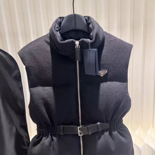 Cheap Prada Down Feather Coat Sleeveless For Women #1374572 Replica Wholesale [$170.00 USD] [ITEM#1374572] on Replica Prada Down Feather Coat