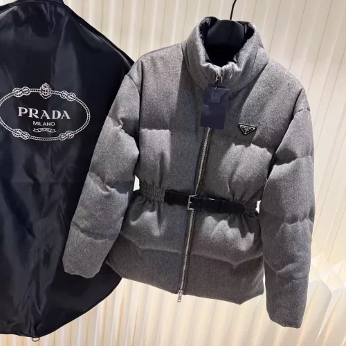 Prada Down Feather Coat Long Sleeved For Women #1374573