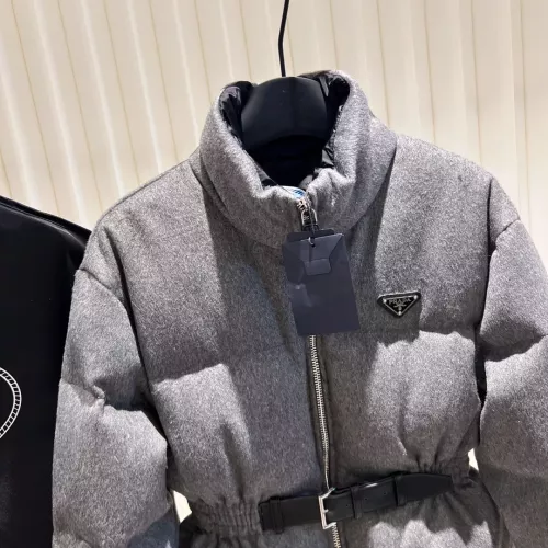 Cheap Prada Down Feather Coat Long Sleeved For Women #1374573 Replica Wholesale [$202.00 USD] [ITEM#1374573] on Replica Prada Down Feather Coat