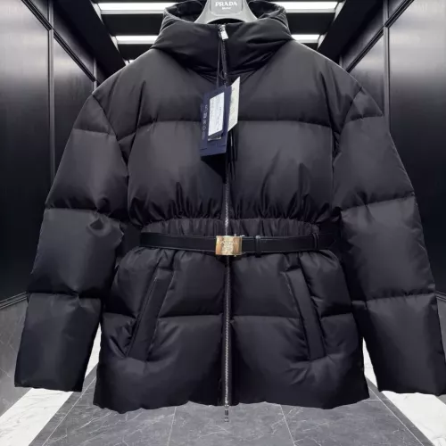 Cheap Prada Down Feather Coat Long Sleeved For Women #1374575 Replica Wholesale [$225.00 USD] [ITEM#1374575] on Replica Prada Down Feather Coat