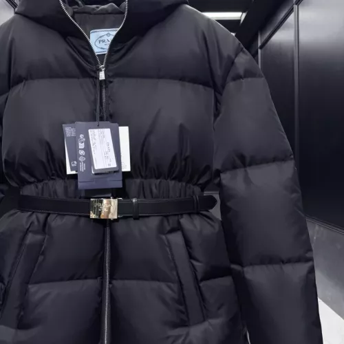 Cheap Prada Down Feather Coat Long Sleeved For Women #1374575 Replica Wholesale [$225.00 USD] [ITEM#1374575] on Replica Prada Down Feather Coat