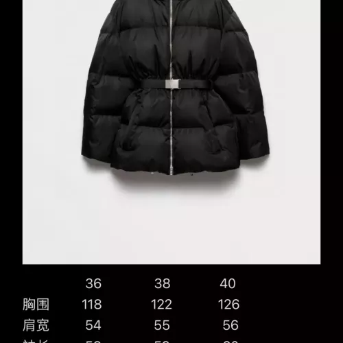 Cheap Prada Down Feather Coat Long Sleeved For Women #1374575 Replica Wholesale [$225.00 USD] [ITEM#1374575] on Replica Prada Down Feather Coat