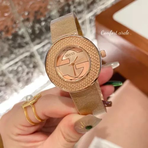 Gucci Watches In Rose Gold #1374607