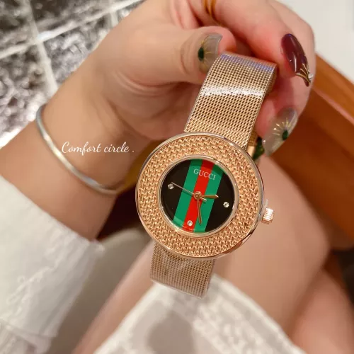 Gucci Watches In Rose Gold #1374609