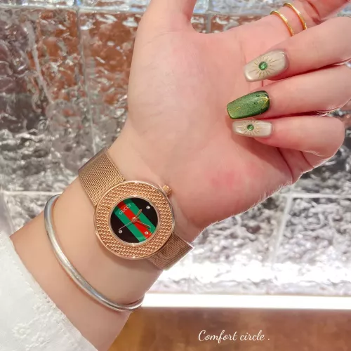 Cheap Gucci Watches In Rose Gold #1374609 Replica Wholesale [$29.00 USD] [ITEM#1374609] on Replica Gucci Watches