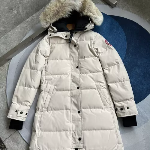Cheap Canada Goose Down Feather Coat Long Sleeved For Women #1374629 Replica Wholesale [$160.00 USD] [ITEM#1374629] on Replica Canada Goose Down Feather Coat