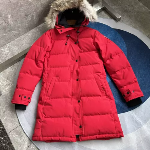 Cheap Canada Goose Down Feather Coat Long Sleeved For Women #1374631 Replica Wholesale [$160.00 USD] [ITEM#1374631] on Replica Canada Goose Down Feather Coat