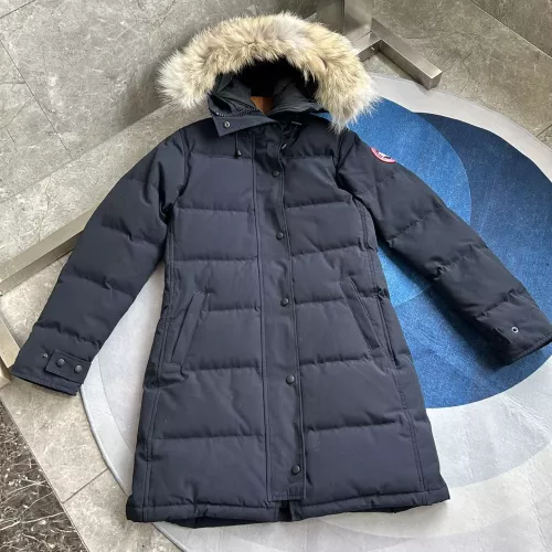 Cheap Canada Goose Down Feather Coat Long Sleeved For Women #1374632 Replica Wholesale [$160.00 USD] [ITEM#1374632] on Replica Canada Goose Down Feather Coat