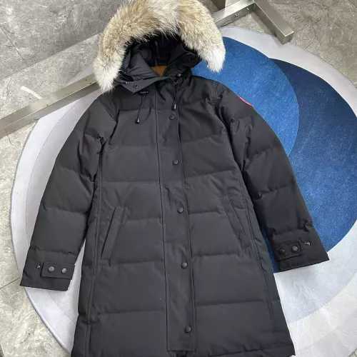 Cheap Canada Goose Down Feather Coat Long Sleeved For Women #1374634 Replica Wholesale [$160.00 USD] [ITEM#1374634] on Replica Canada Goose Down Feather Coat