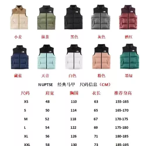 Cheap The North Face Down Feather Coat Sleeveless For Unisex #1374684 Replica Wholesale [$96.00 USD] [ITEM#1374684] on Replica The North Face Down Feather Coat
