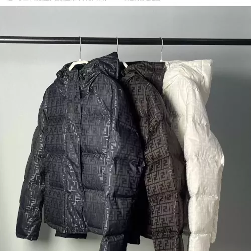 Cheap Fendi Down Feather Coat Long Sleeved For Unisex #1374702 Replica Wholesale [$170.00 USD] [ITEM#1374702] on Replica Fendi Down Feather Coat