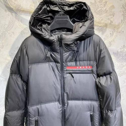 Cheap Prada Down Feather Coat Long Sleeved For Women #1374726 Replica Wholesale [$175.00 USD] [ITEM#1374726] on Replica Prada Down Feather Coat