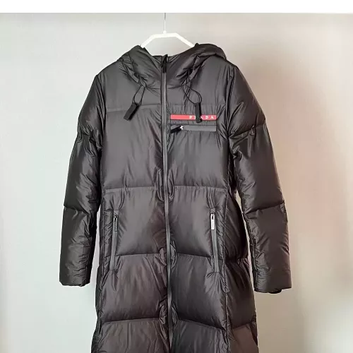 Cheap Prada Down Feather Coat Long Sleeved For Women #1374726 Replica Wholesale [$175.00 USD] [ITEM#1374726] on Replica Prada Down Feather Coat