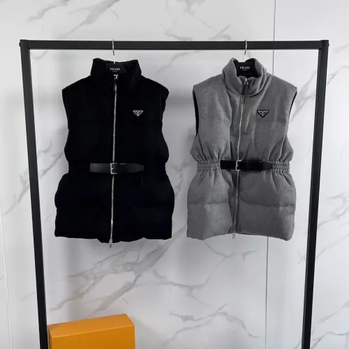 Cheap Prada Down Feather Coat Sleeveless For Women #1374766 Replica Wholesale [$170.00 USD] [ITEM#1374766] on Replica Prada Down Feather Coat