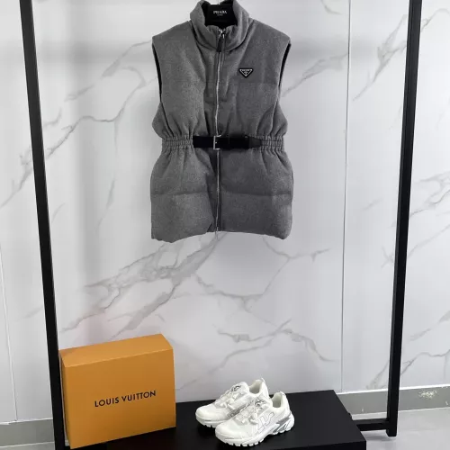 Cheap Prada Down Feather Coat Sleeveless For Women #1374766 Replica Wholesale [$170.00 USD] [ITEM#1374766] on Replica Prada Down Feather Coat