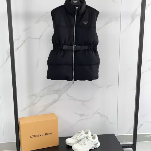 Cheap Prada Down Feather Coat Sleeveless For Women #1374767 Replica Wholesale [$170.00 USD] [ITEM#1374767] on Replica Prada Down Feather Coat