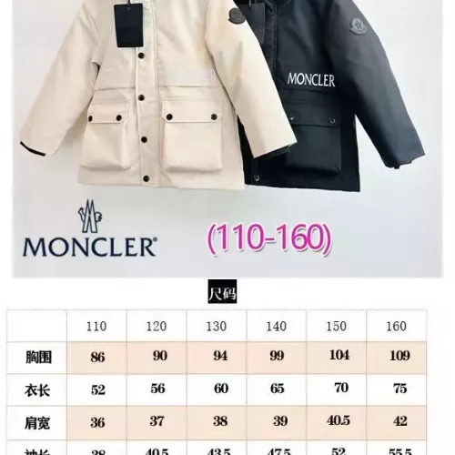 Cheap Moncler Down Feather Coat For Kids Long Sleeved For Kids #1374787 Replica Wholesale [$132.00 USD] [ITEM#1374787] on Replica Moncler Down Feather For Kids