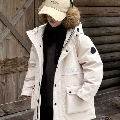 Cheap Moncler Down Feather Coat For Kids Long Sleeved For Kids #1374787 Replica Wholesale [$132.00 USD] [ITEM#1374787] on Replica Moncler Down Feather For Kids