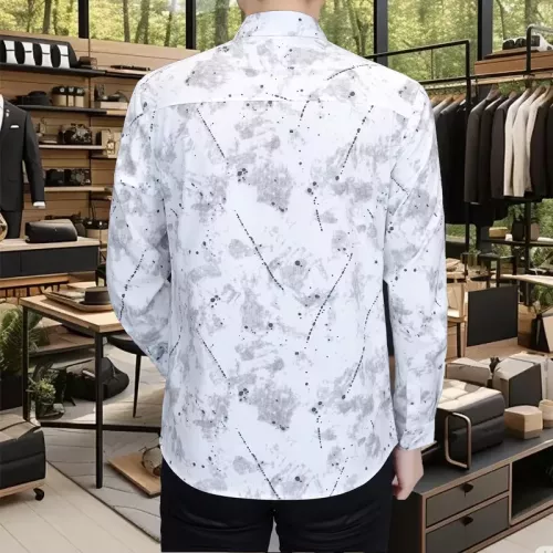 Cheap Prada Shirts Long Sleeved For Men #1374897 Replica Wholesale [$56.00 USD] [ITEM#1374897] on Replica Prada Shirts