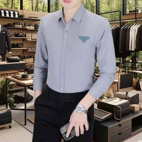 Cheap Prada Shirts Long Sleeved For Men #1374905 Replica Wholesale [$56.00 USD] [ITEM#1374905] on Replica Prada Shirts