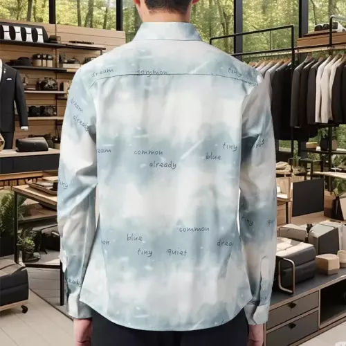 Cheap Prada Shirts Long Sleeved For Men #1374908 Replica Wholesale [$56.00 USD] [ITEM#1374908] on Replica Prada Shirts