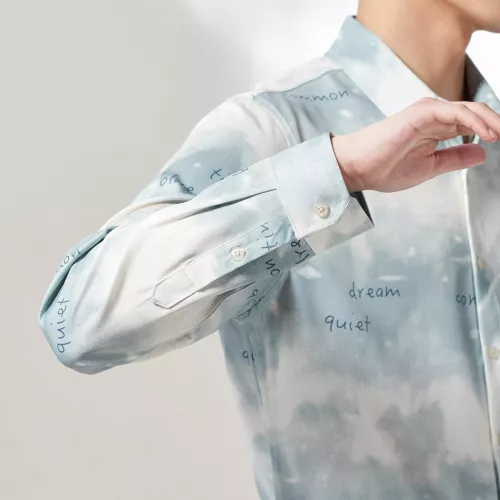 Cheap Prada Shirts Long Sleeved For Men #1374908 Replica Wholesale [$56.00 USD] [ITEM#1374908] on Replica Prada Shirts