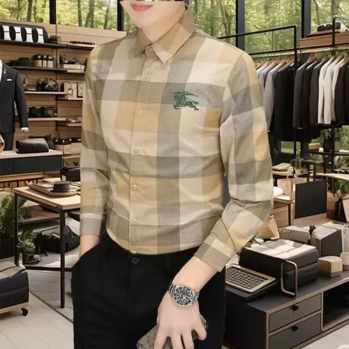 Cheap Burberry Shirts Long Sleeved For Men #1374912 Replica Wholesale [$56.00 USD] [ITEM#1374912] on Replica Burberry Shirts