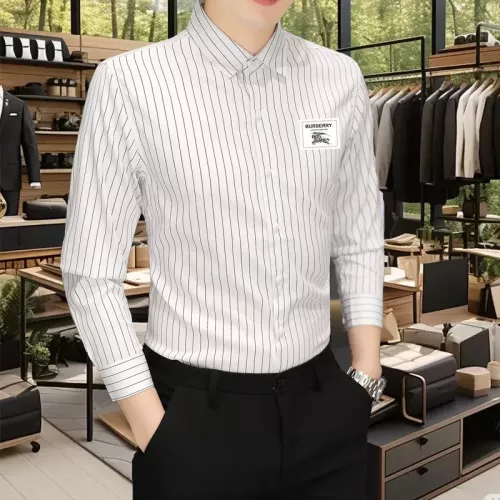 Cheap Burberry Shirts Long Sleeved For Men #1374914 Replica Wholesale [$56.00 USD] [ITEM#1374914] on Replica Burberry Shirts