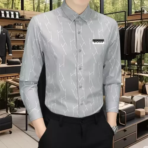 Cheap Boss Shirts Long Sleeved For Men #1374925 Replica Wholesale [$56.00 USD] [ITEM#1374925] on Replica Boss Shirts