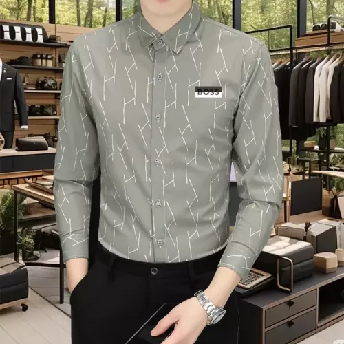 Boss Shirts Long Sleeved For Men #1374926