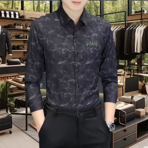 Boss Shirts Long Sleeved For Men #1374928