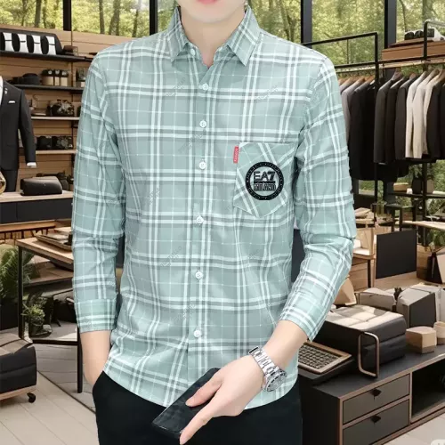 Cheap Armani Shirts Long Sleeved For Men #1374931 Replica Wholesale [$56.00 USD] [ITEM#1374931] on Replica Armani Shirts