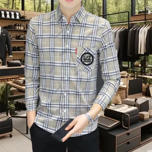 Armani Shirts Long Sleeved For Men #1374932